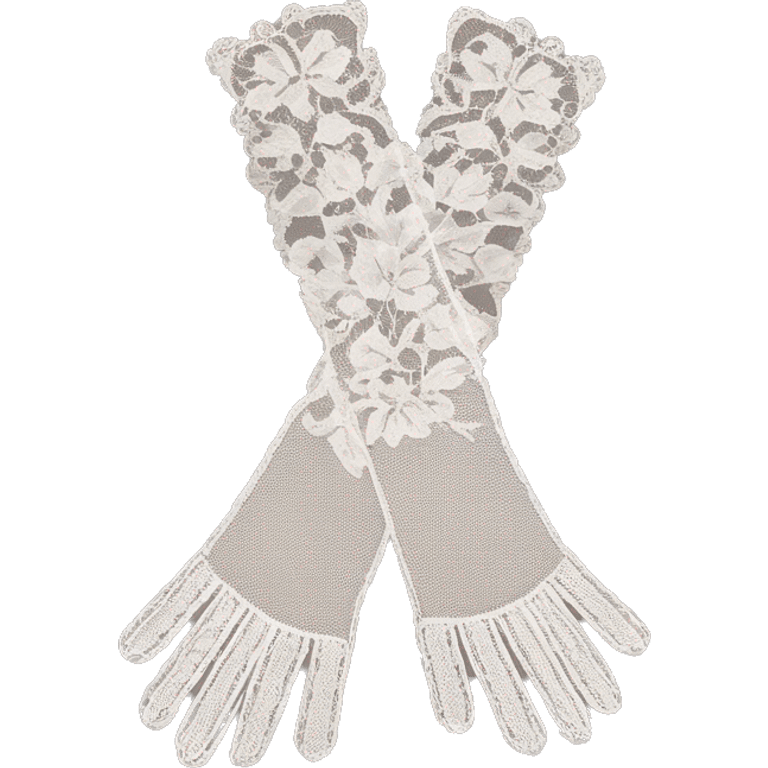 vintage rococo lace gloves  emoji