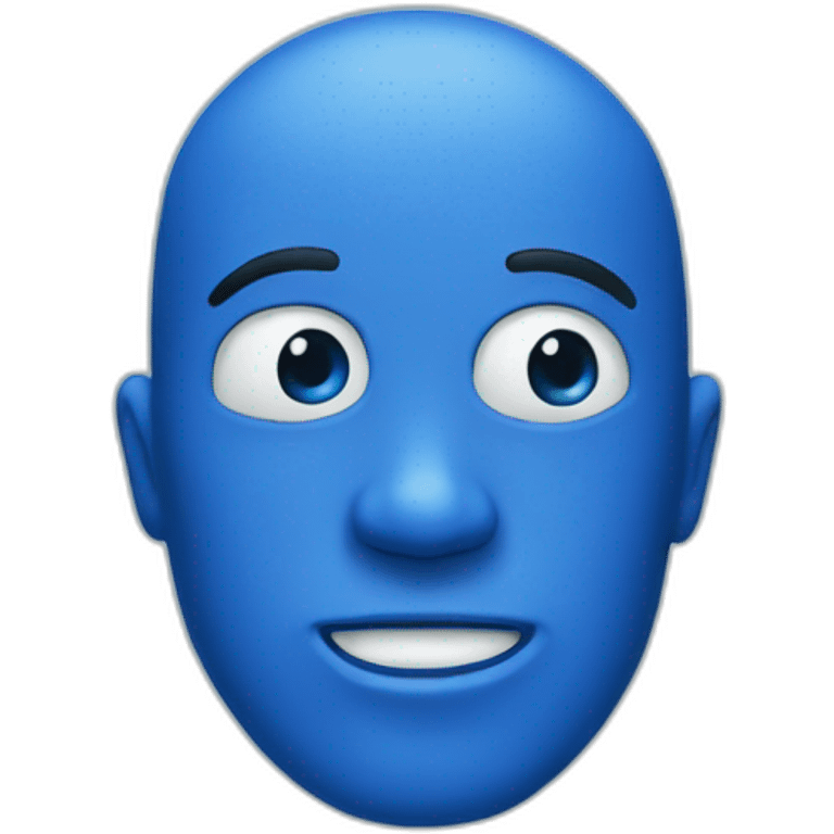 Blue man emoji