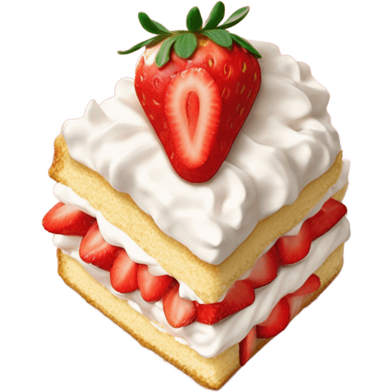 slice of strawberry shortcake  emoji