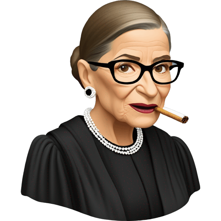 Ruth Bader Ginsburg smoking emoji