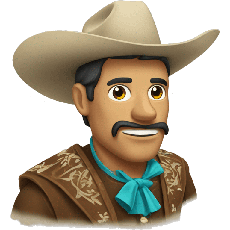 Charro tumando un toro emoji