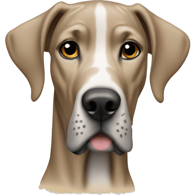 Fawn colored Great Dane emoji