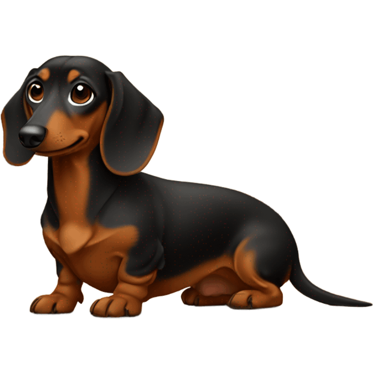 dachshund in front of a fireplace emoji