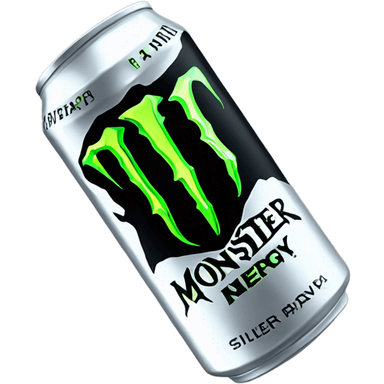 silver can monster energy drink emoji