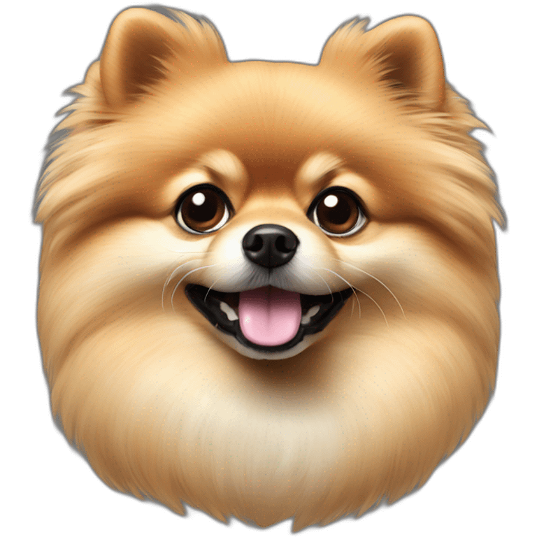 realistic Pomeranian emoji