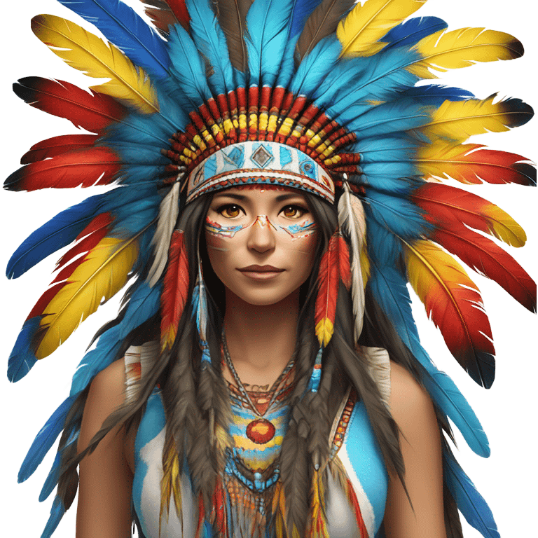 Native American headdress  emoji