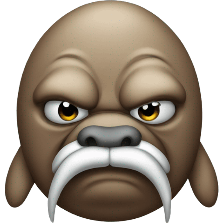 Angry walrus emoji