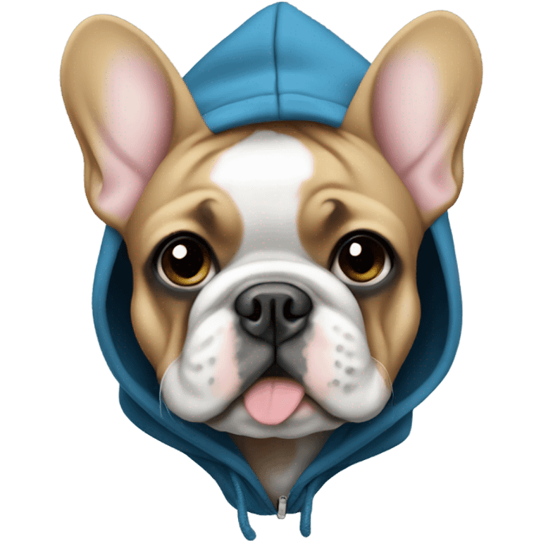 Frenchie with hoodie  emoji