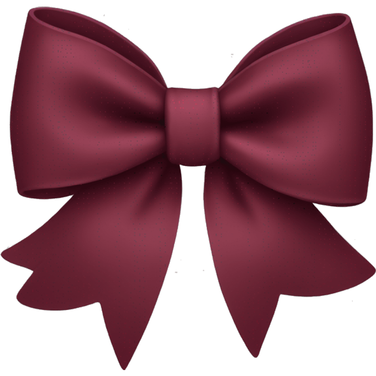 Burgundy bow  emoji