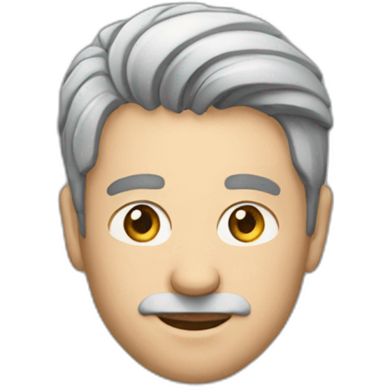 A man who is doing a Tchip emoji