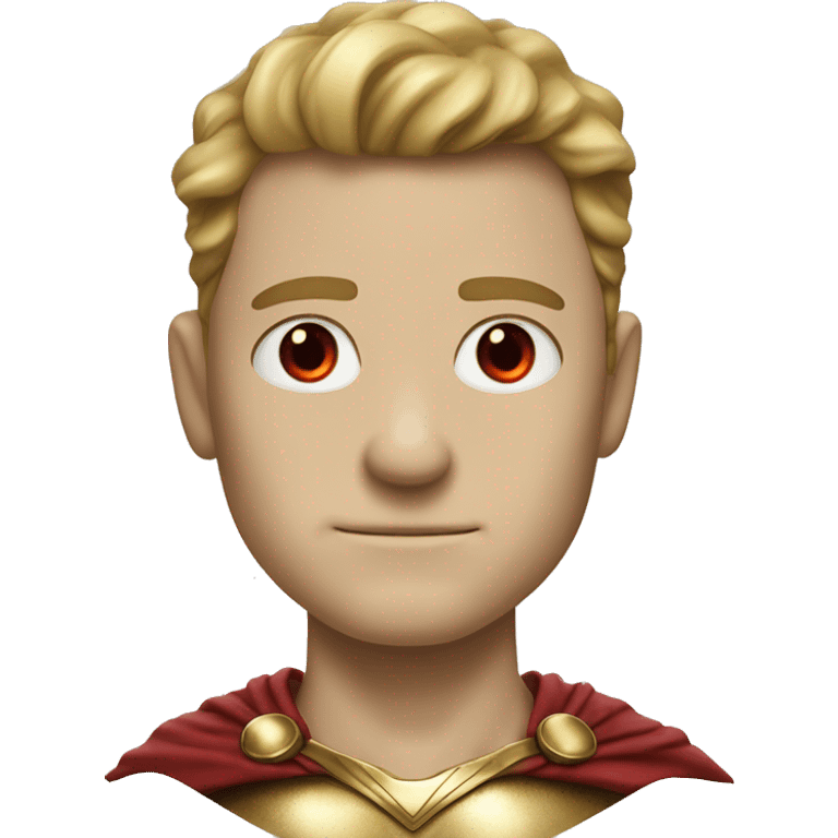 super homelander from "the boys" series with red eyes  emoji