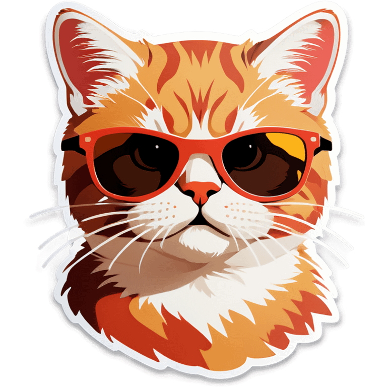 Cat with sunglasses emoji