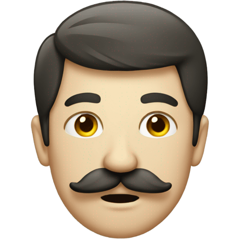 German man with a moustache farting  emoji