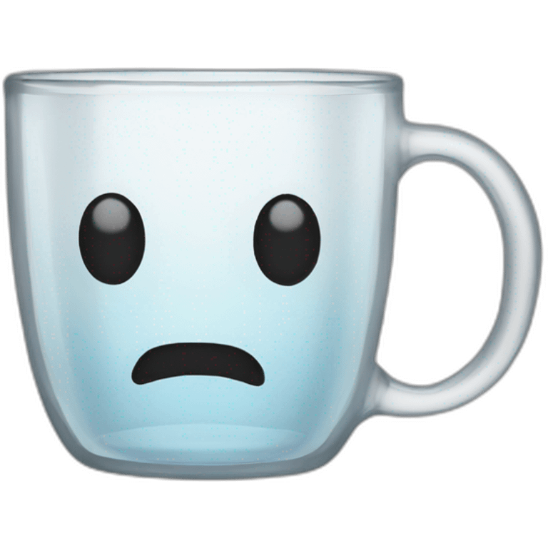 glass coffee mug no face emoji