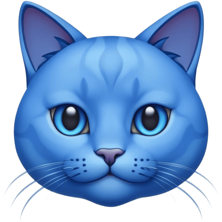 text that says bluecat and surrounds it with images of bluecats emoji