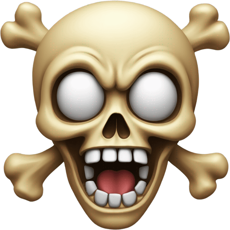 Skull mindblown emoji