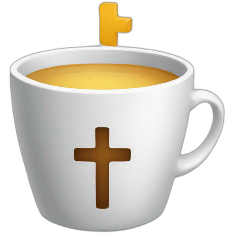 Cup with a cross emoji