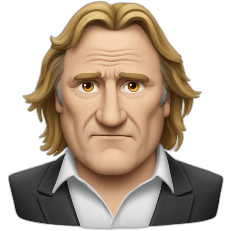 Gérard Depardieu qui fume emoji