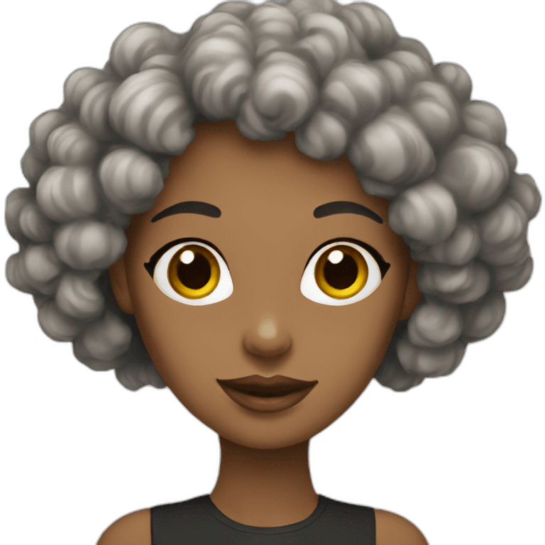 Lady with poodle black emoji