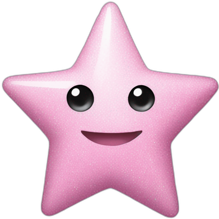 pastel pink star sparkle emoji