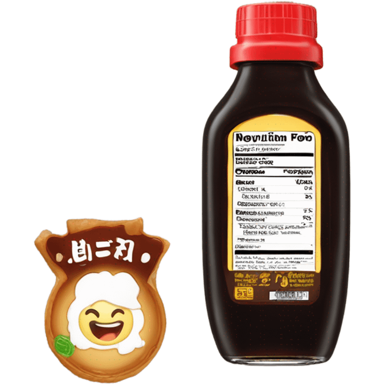 A bottle of teriyaki sauce  emoji