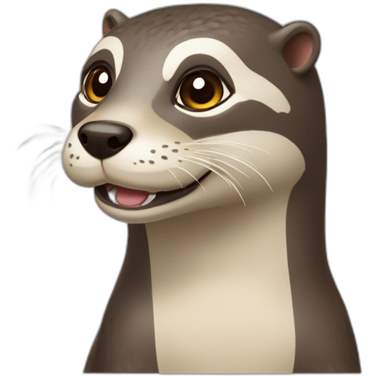 Loutre sur chien emoji