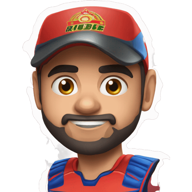 Virat Kohli in rcb emoji