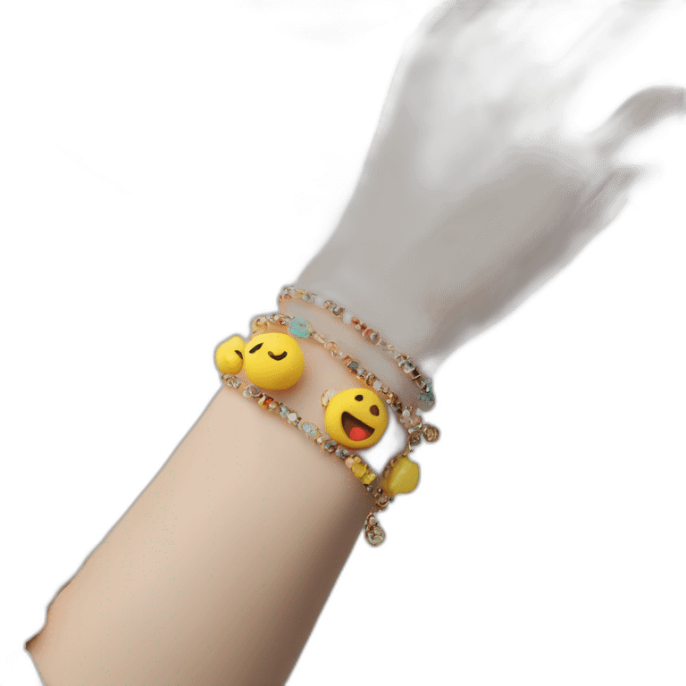 bracelets on the hand, decoration emoji