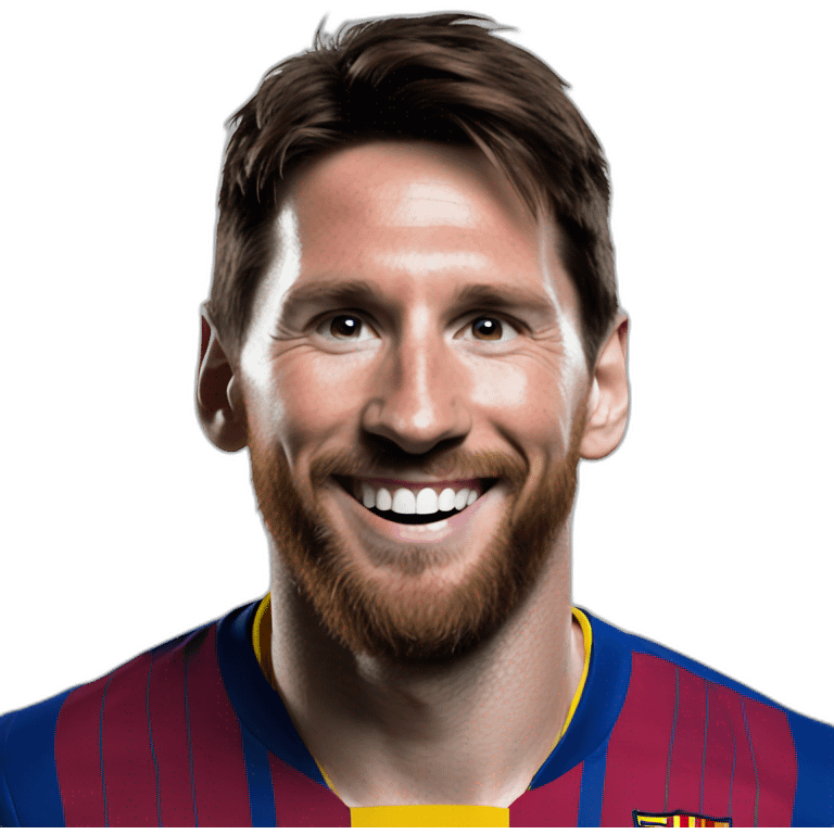 Messi-smile emoji