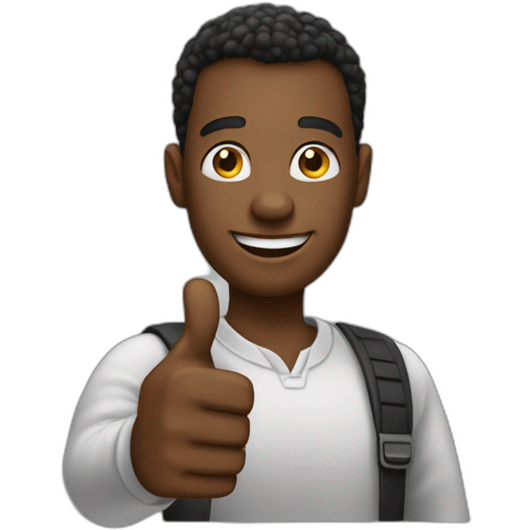 Black Man thumbs up emoji