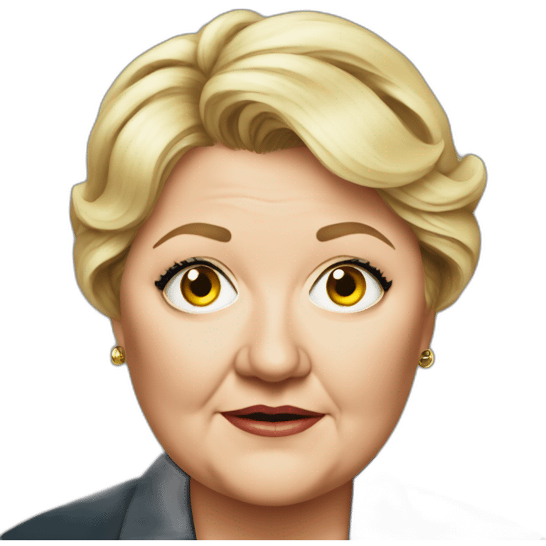 erna solberg with dollar eyes emoji