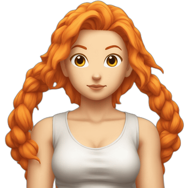 dragon-ball femme cheveux roux emoji