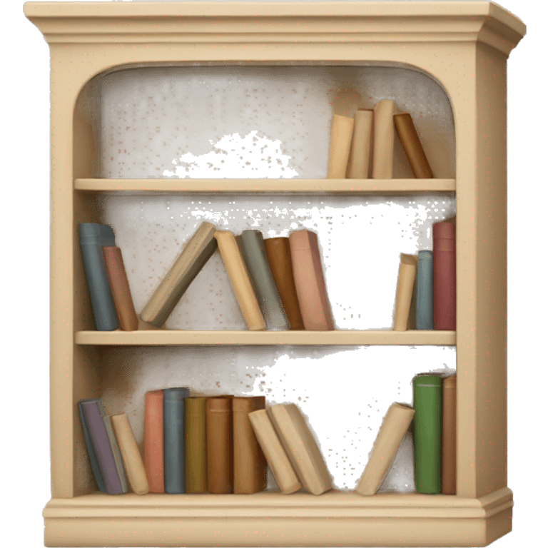 beige bookshelf emoji