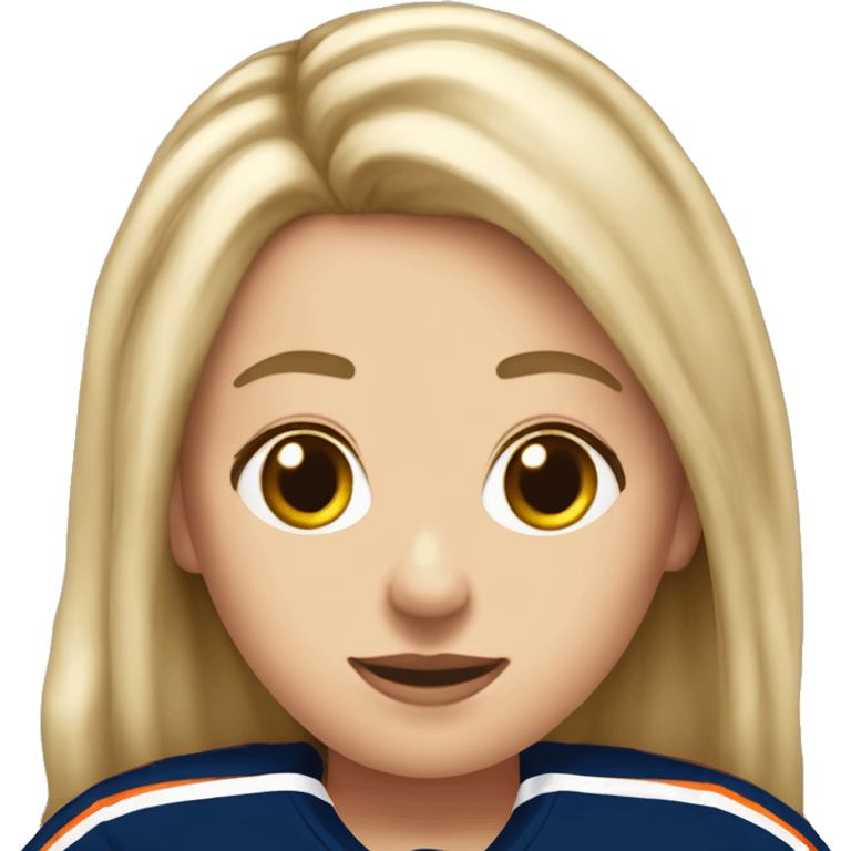 Edmonton oilers nhl female fan emoji