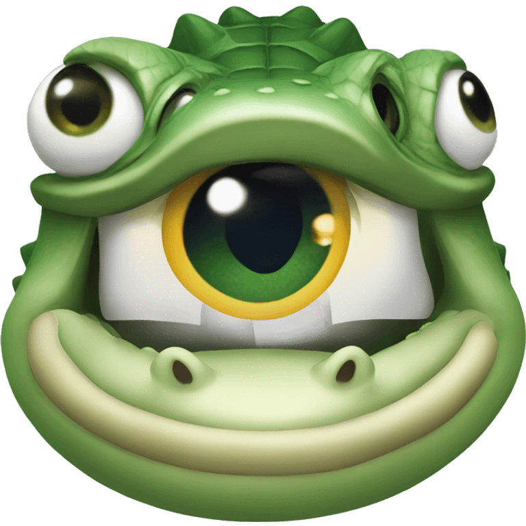 star eyes crocodile emoji