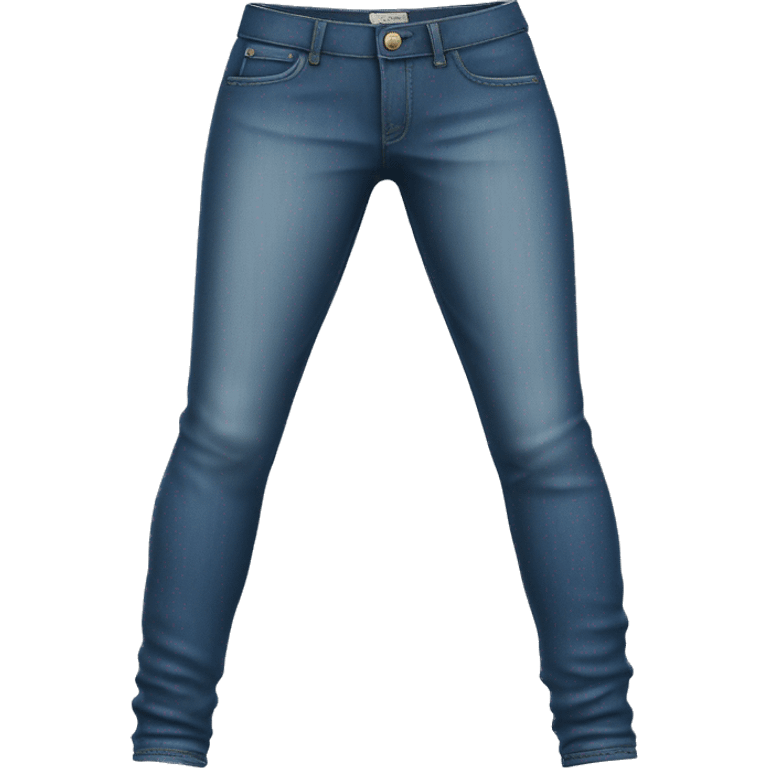 Realistic Isolated pair of jeans jeggings.  emoji