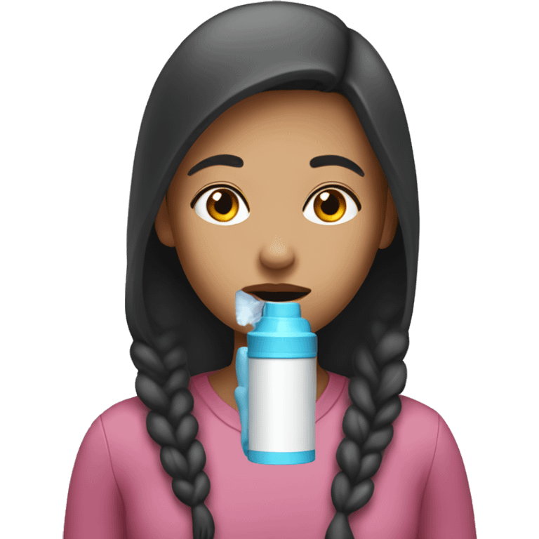 Girl with inhaler  emoji