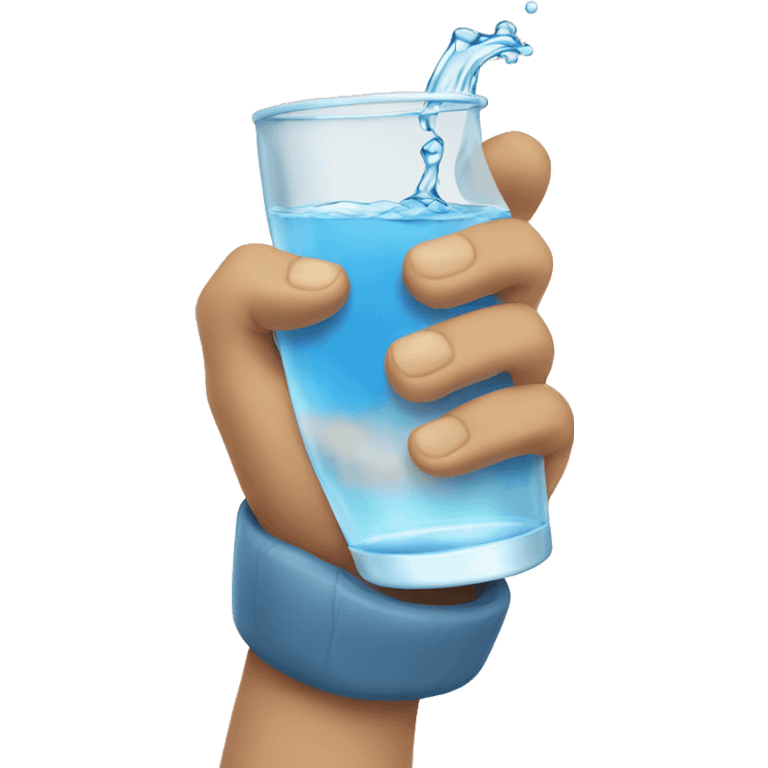 cup of water in a hand emoji