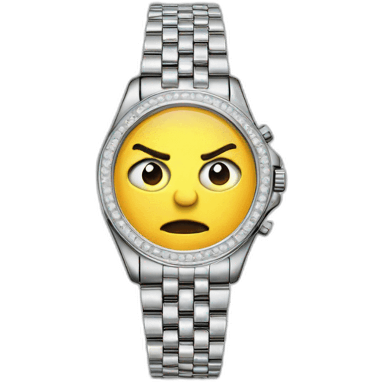 A blinking diamond watch emoji