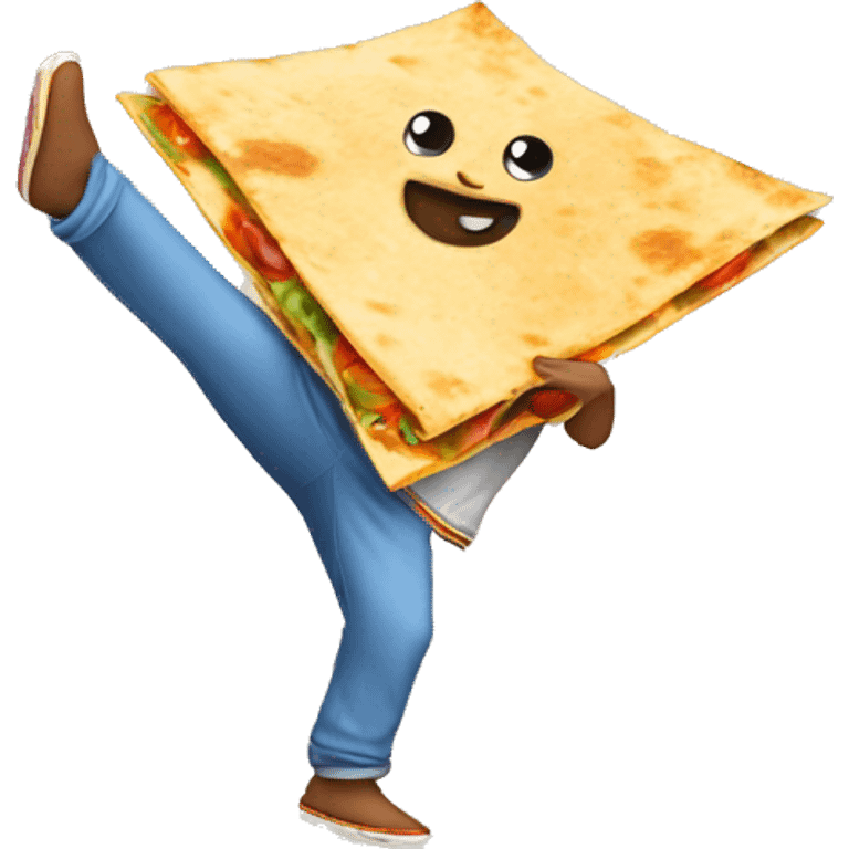 Quesadilla dancing emoji