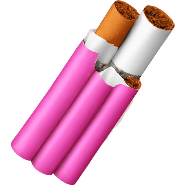 Pink cigarettes  emoji