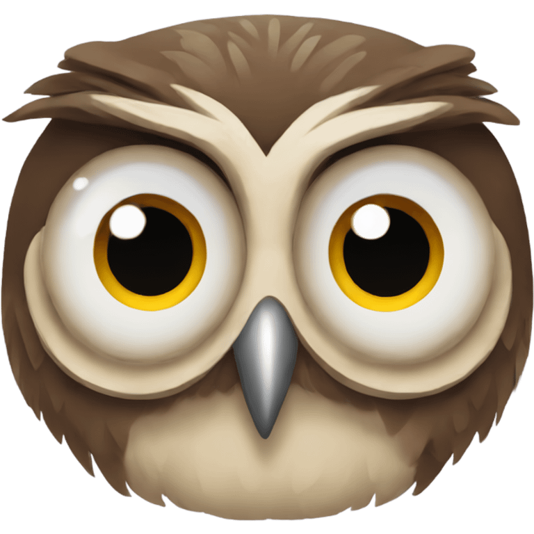 Funny owl emoji