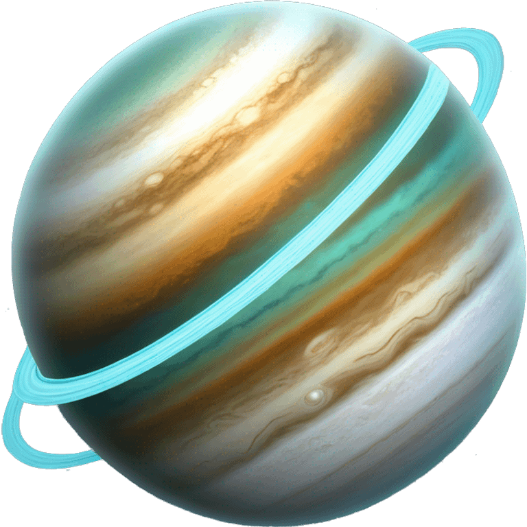 uranus planet with its rings emoji