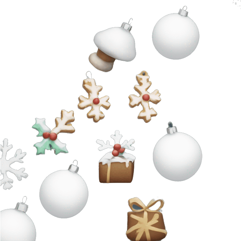 Super aesthetic Christmas stuff with snow emoji