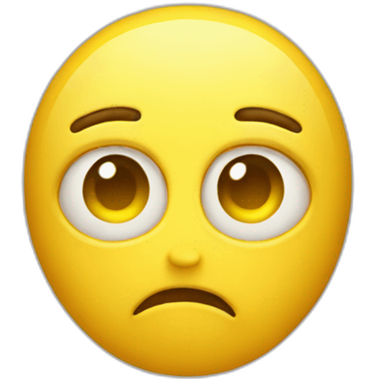 anxiety yellow face emojie emoji