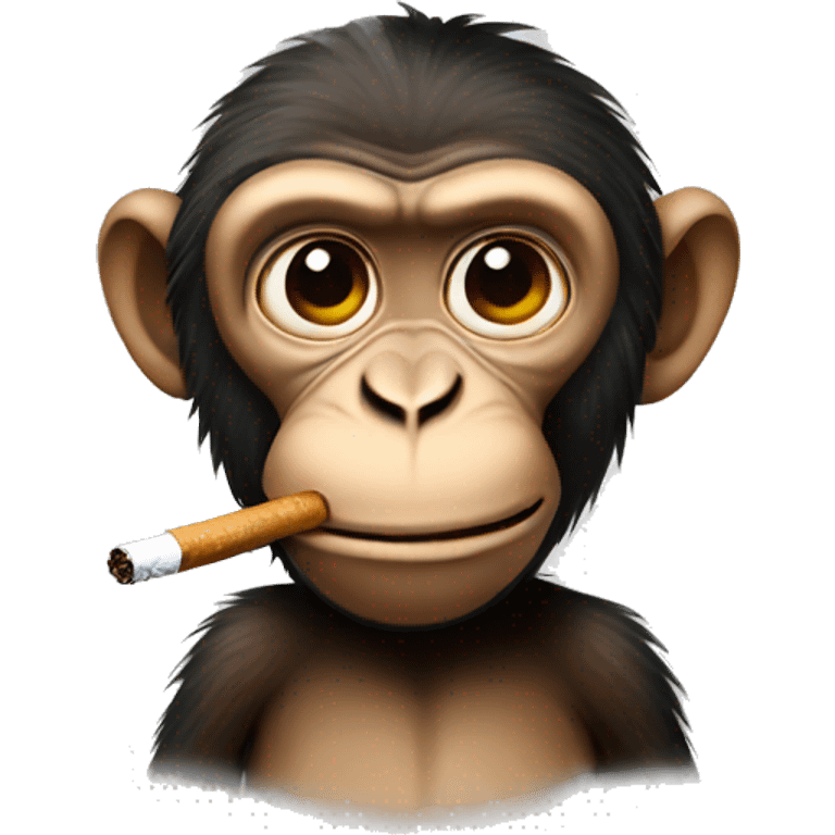 smoking monkey emoji