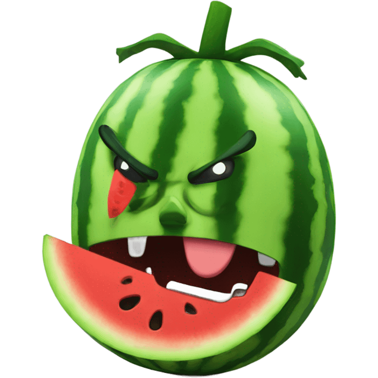 Angry Watermelon emoji