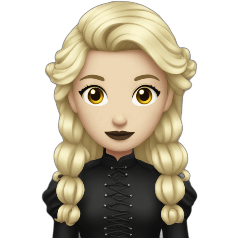 blond goth princess emoji