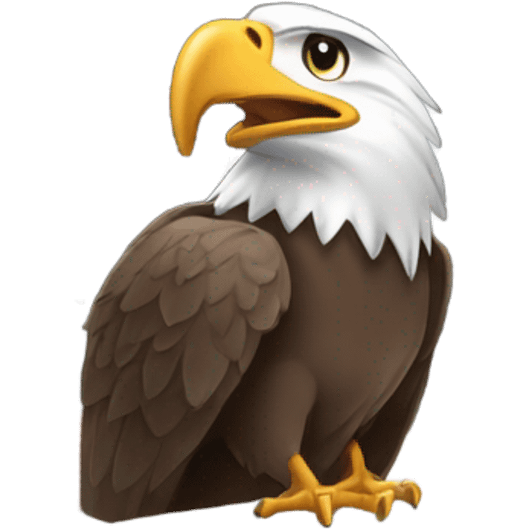 Eagle on a store emoji