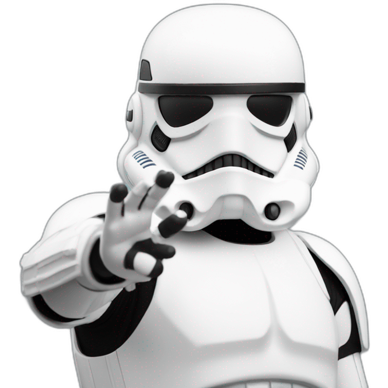 Storm trooper doing ok gesture emoji